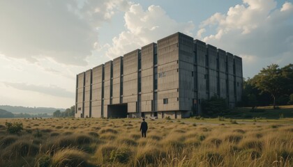 brutalism building in hill ground