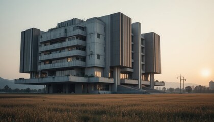 brutalism building in hill ground