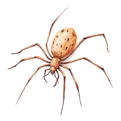 watercolor of Harvestman, vector high quality, isolated on a white background.