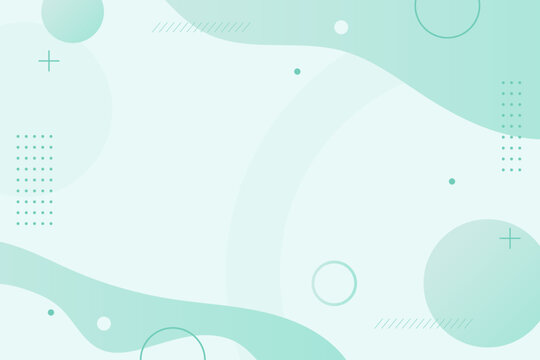 Minimalist abstract teal background with modern organic shapes and memphis elements vector - Powered by Adobe