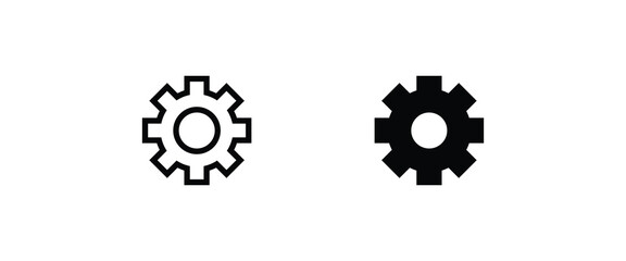 Setting icon, Tools, Cog, Gear, help options account, Settings, Cogwheel, mechanism Operations icons button, vector, sign, symbol, logo, illustration, editable stroke, flat isolaated on white