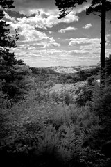 infrared image of the panorama view at the castle of Ludwig