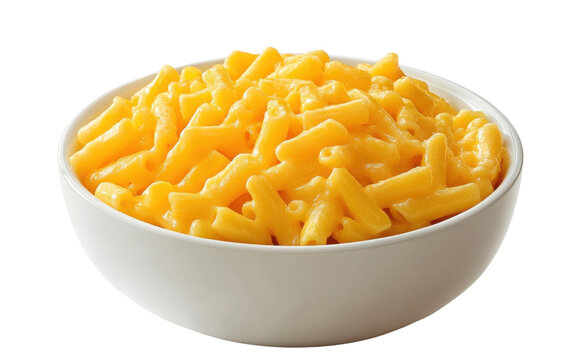 Bowl of yellow macaroni and cheese