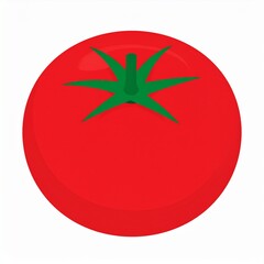 Tomato as a vector file isolated on white