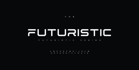 Abstract scifi modern alphabet fonts. Science fiction typography sport, technology, fashion, digital, future creative logo font. vector illustration