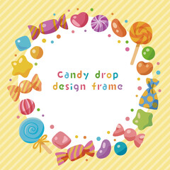 キャンディードロップのデザインフレーム