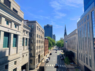 A view of downtown Raleigh street in North Carolina