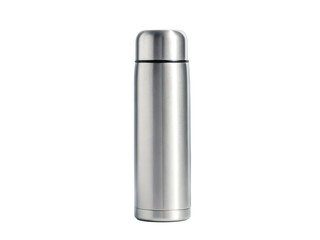 Thermos bottle png insulated flask png hot beverage container png stainless bottle png vacuum thermos png transparent background image