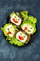Fun Halloween sandwiches.