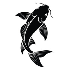 black and white fish