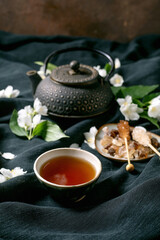 Traditional Tea Ceremony with Jasmine Flowers