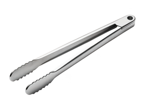 Tongs png kitchen tongs png cooking tool png metal gripper png barbecue accessory png transparent background image