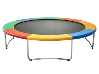 Trampoline png bounce mat png round trampoline png jumping equipment png exercise bouncer png transparent background image