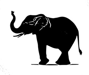 elephant silhouette vector
