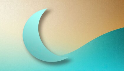 "Moonlit Teal Horizon." This image is perfect for calming backgrounds, spiritual themes, minimalist designs, or any context requiring a tranquil and serene aesthetic.