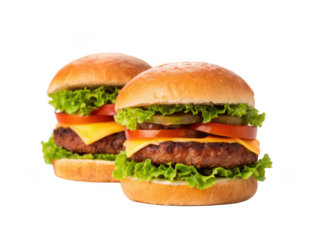 Two for one burger deal png fast food combo png burger meal png discount offer png double burger png transparent background image