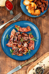 Elegant appetizer featuring bacon-wrapped dates.