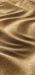 A shimmering golden fabric with textured waves, reflecting light elegantly and creating a luxurious ambiance.