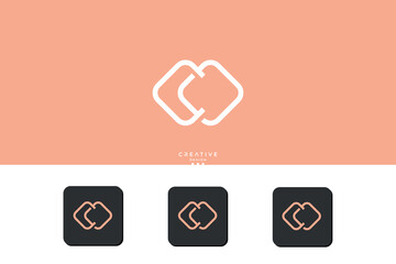 SET of CO, OC, C, O, Abstract Logo Monogram