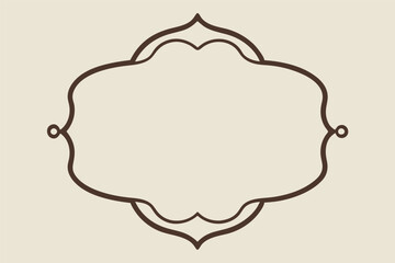 Vintage vector frame set with ornate floral borders, labels, and retro design elements