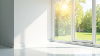 empty room with window