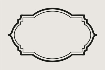 Retro doodle vector round frames and labels for your text