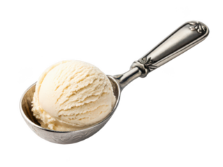 Vintage ice cream scoop png retro dessert scoop png antique kitchen tool png metal scooper png old-fashioned utensil png transparent background image