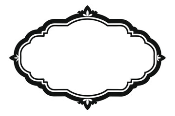 Vintage vector illustration set of decorative speech bubble frames with flowers, labels, and retro design elements