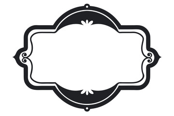 Vintage ornamental floral frame vector set for retro design decoration