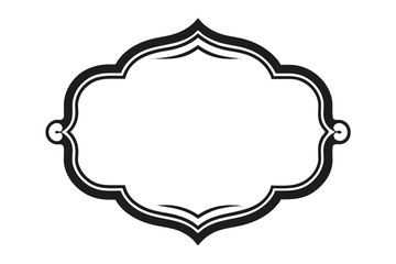 Elegant vintage vector frame with floral ornament design set