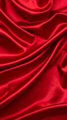 Obraz premium Rich Red Velvet Texture Background. A luxurious deep crimson fabric with a soft, plush surface. Ideal for holiday, glamour, celebration, or elegant design projects.