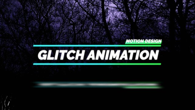 Glow Glitch Title 02