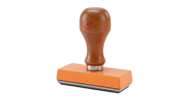 Isolated Rubber Stamp