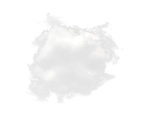 white smoke or cloud isolated on white background
