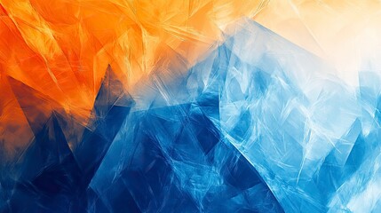 Abstract blend of vibrant colors, dynamic shapes