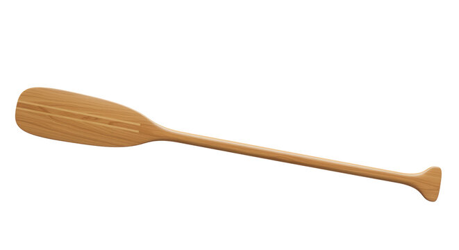 Isolated Wooden Oar