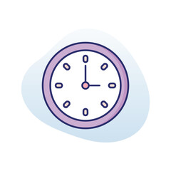 Clock  Vector icon