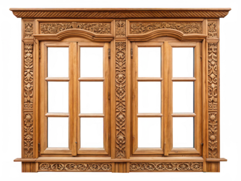 Wooden windows png home architecture panels png rustic window frames png classic house decor png transparent background image