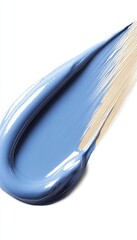 Elegant Liquid Beauty Makeup Smear, Azure Facial Treatment with Artistic Backgrounds for Cosmetics