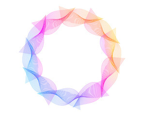 Color abstract swirl with halftone effect — elegant jpg dynamic design for cosmetics, textiles,...