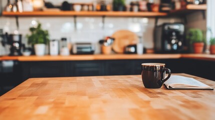 Spacious modern kitchen with warm light and daily details｜urban high-end family living