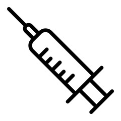 Medical syringe icon