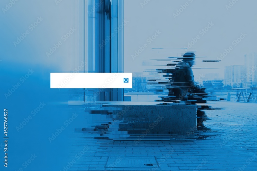 Poster Fragmented Error Page Displayed on Mobile Device With Faded Left Side Depicting User Confusion