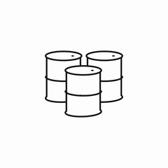 barrel containers icon sign vector