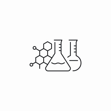 chemistry tools icon sign vector