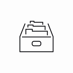folder shelf icon sign vector