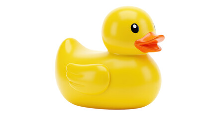 Isolated Yellow Rubber Duck