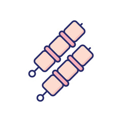 Skewer  Vector icon