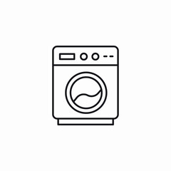 laundry appliance icon sign vector