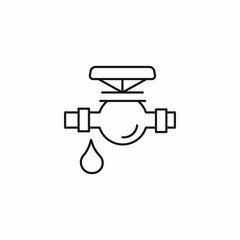 liquid tap icon sign vector
